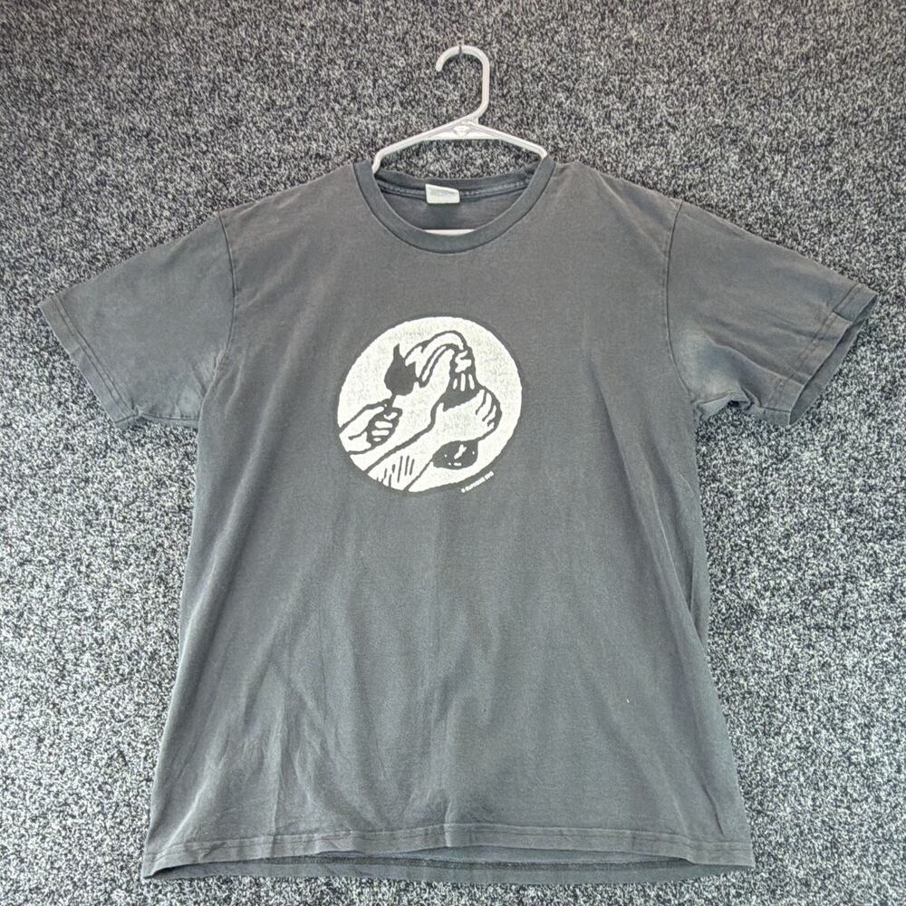 Supreme 2018 Graphic T-Shirt Faded Charcoal Gray Size M Made in USA